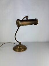 Antique 60s Brass Notary, Banker, Articulated Piano Lamp 