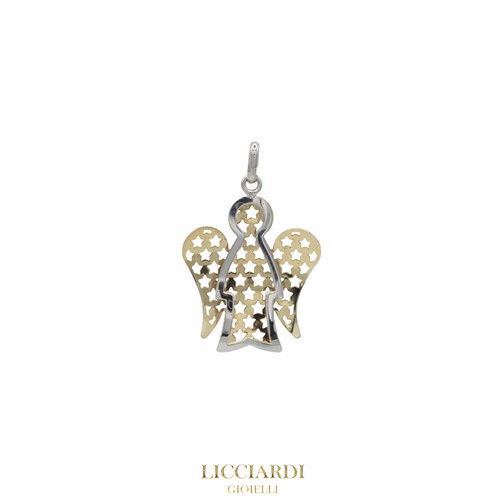 Pendentif enfant angel - angel, or