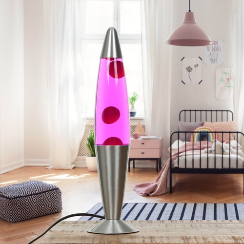 Lampe lava rose 42cm - lava,