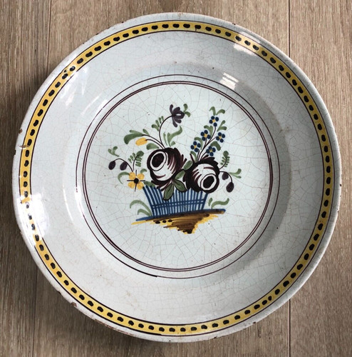 Ancienne assiette faience - ancienne,