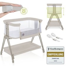 Lit de voyage bébé LIONELO Luna lit d'appoint portable avec matelas lit de...