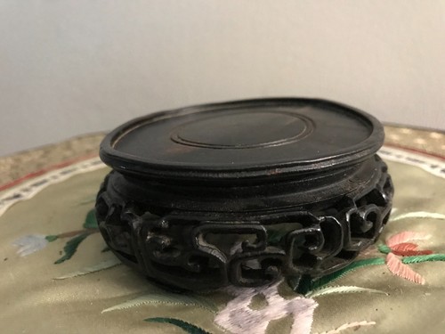 Socle support bois vase - support,