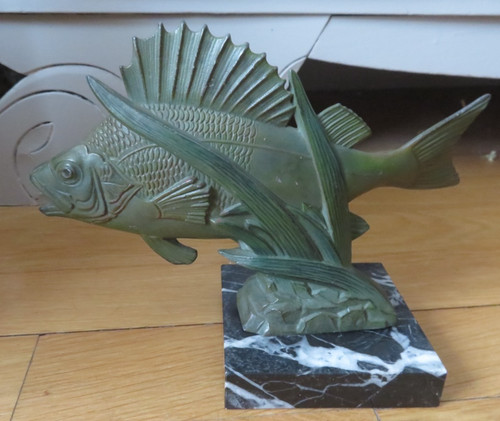 Belle sculpture poisson dans - belle,