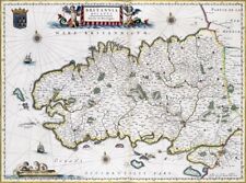 Reproduction carte ancienne - Duché de Bretagne 1663