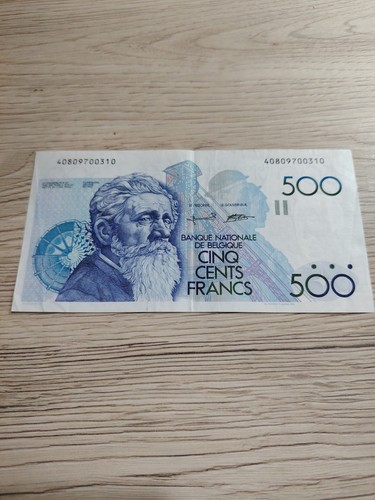 Billet banque belge 500 - billet,
