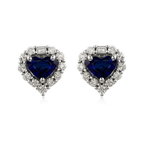 Saphir bleu diamant h - saphir,