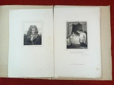 Lot gravures Boileau Portrait