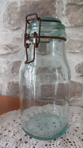 Bocal ancien vert - ancien,