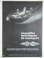 11/1968 PUB GLUE AEROGLISSEUR SEDAM BERTIN NAVIPLANE N.300 ORIGINAL FRENCH AD