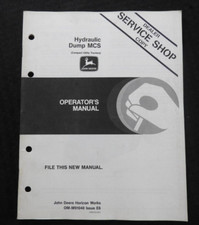 1986 Véritable John Deere 650 655 750 755 855 Tracteur " Hydraulique Dump