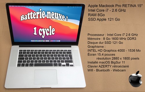 Apple macbook pro - apple, 15"