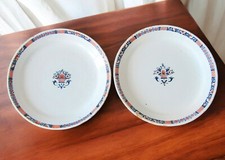 Rouen. Paire d'assiettes en