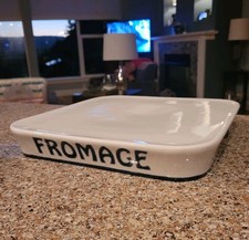 2012 Williams Sonoma Bistro Francais - Fromage Cheese Stand Platter Plate