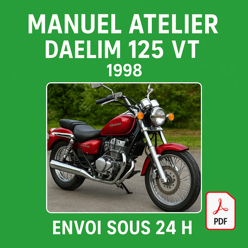 Manuel atelier daelim 125 - 125, vt