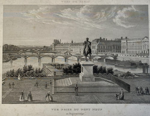 Gravure ancienne vue prise - gravure,