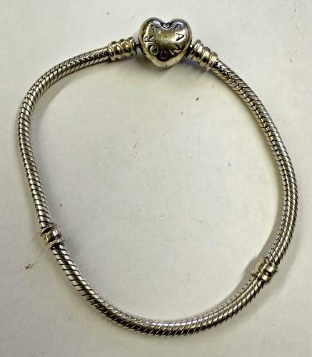 Bracelet pandora argent cœur - argent,