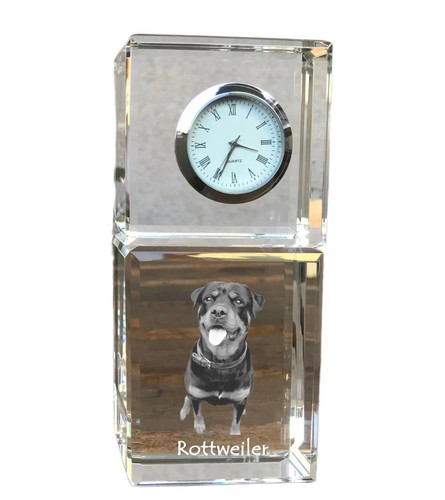 Rottweiler montre en cristal - montre,