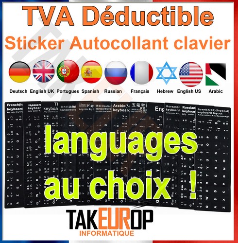Sticker autocollant azerty - autocollant,