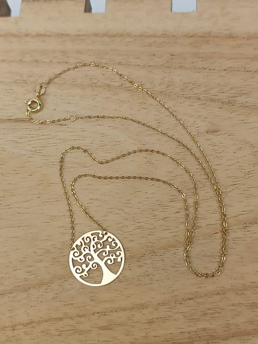 Collier jaune carats - or,