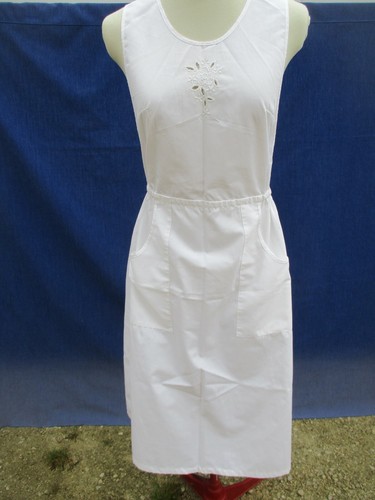 Tablier blouse blanche - tablier,