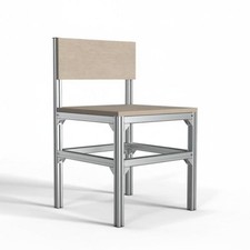 Chaise Empil'aluminiumble à