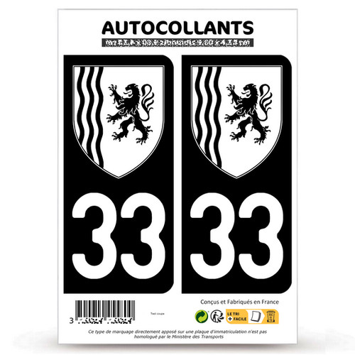 Autocollants plaque - 2,