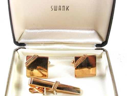 Vintage goldtone cufflinks - goldtone,
