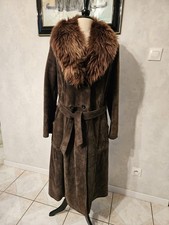 Manteau Femme En Cuir Daim