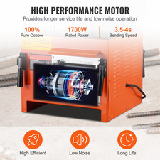 Uimoso Cintreuse D'Armature Électrique Hydraulique Cintreuse 1700W 4-25Mm