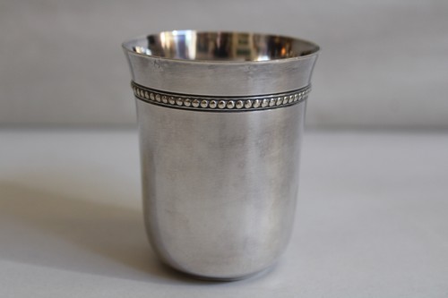 Timbale métal argenté - timbale, en