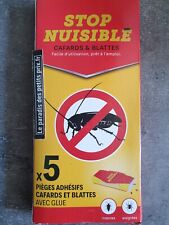 piège à cafards et blattes , 5 pièges adhésifs pour cafards , tue cafards