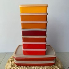 Vintage Tupperware Lot Set of 9 Pieces Tupperware Set # 670 816