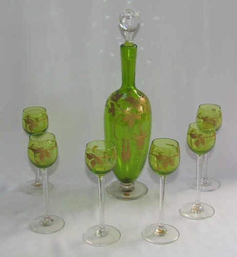 Service liqueur art nouveau - liqueur,