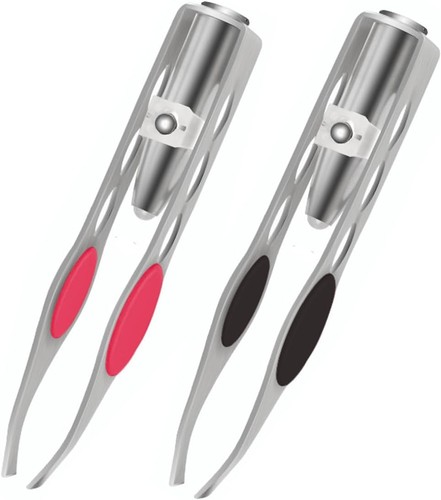 Pince épiler led acier - pince,