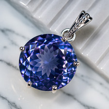 Pendentif rond en alexandrite