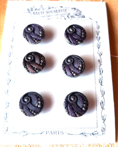 Boutons verre emailles - boutons,