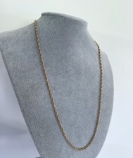 Chaine en or rose massif 14