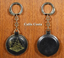 Costa Cafes, Faux Leather Keychain
