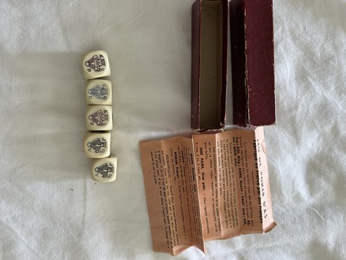 Ancien jeu dés poker - ancien,