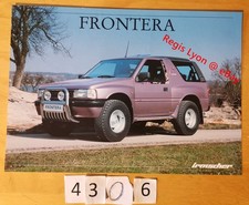 IRMSCHER OPEL FRONTERA Prospectus Allemand 2 pages 08/1993