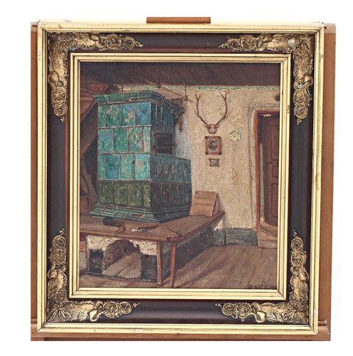 Antique peinture huile - antique, l'huile