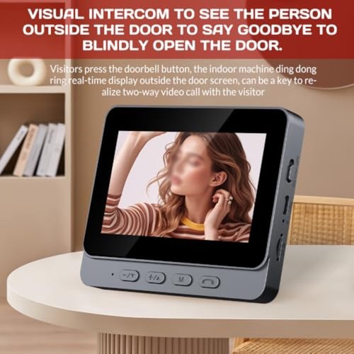 Interphone vidéo sonnette fil