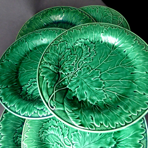Lot assiettes vertes - de, 6