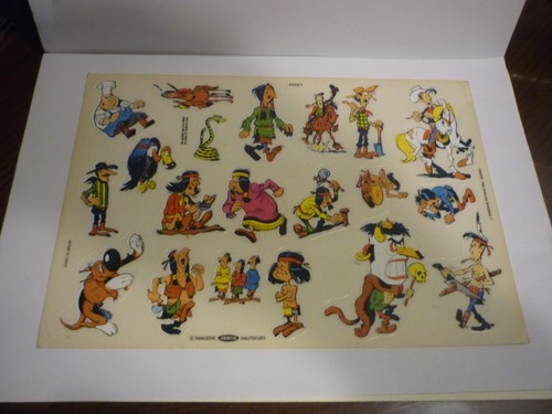 Planche autocollants lucky - autocollants,