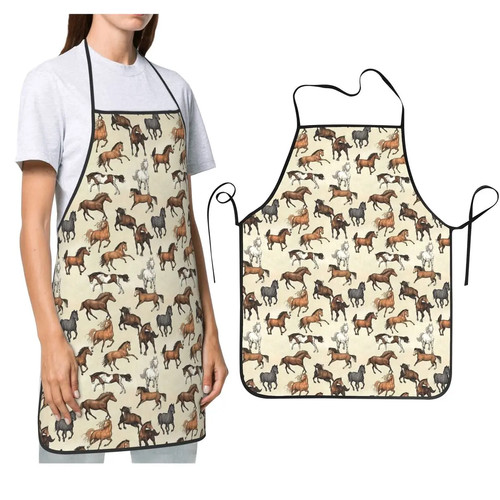 Sunset horse pattern - pattern, apron