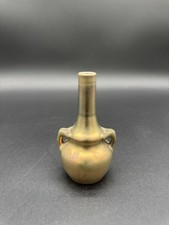 C1900 Antique French Art Nouveau Delphin Massier Vase 4”