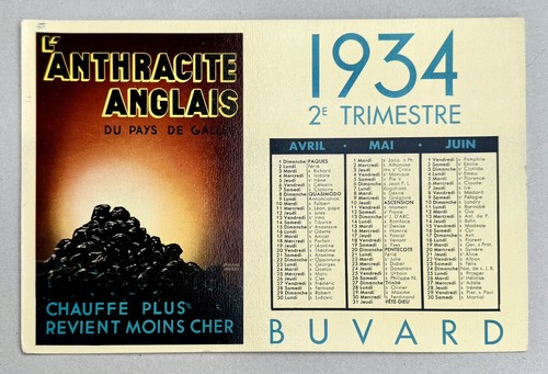 Buvard charbon boulet - charbon,