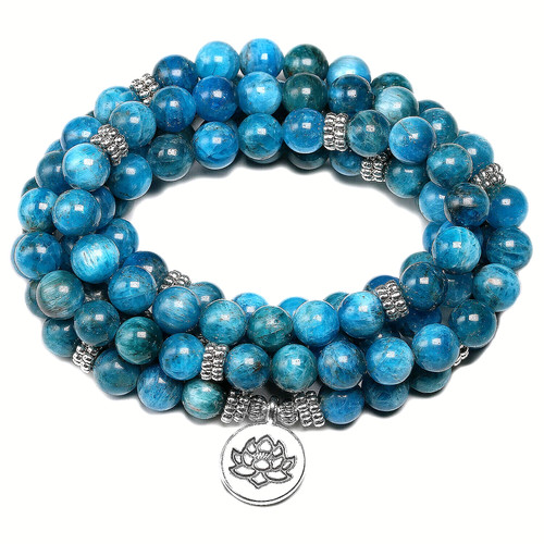 Collier sautoir apatite grande - collier,