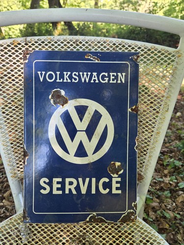 Plaque émaillée volkswagen - plaque,