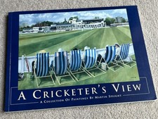 A Cricketer's View, A Collection of Paintings by Martin Speight, 1995 1st ed'